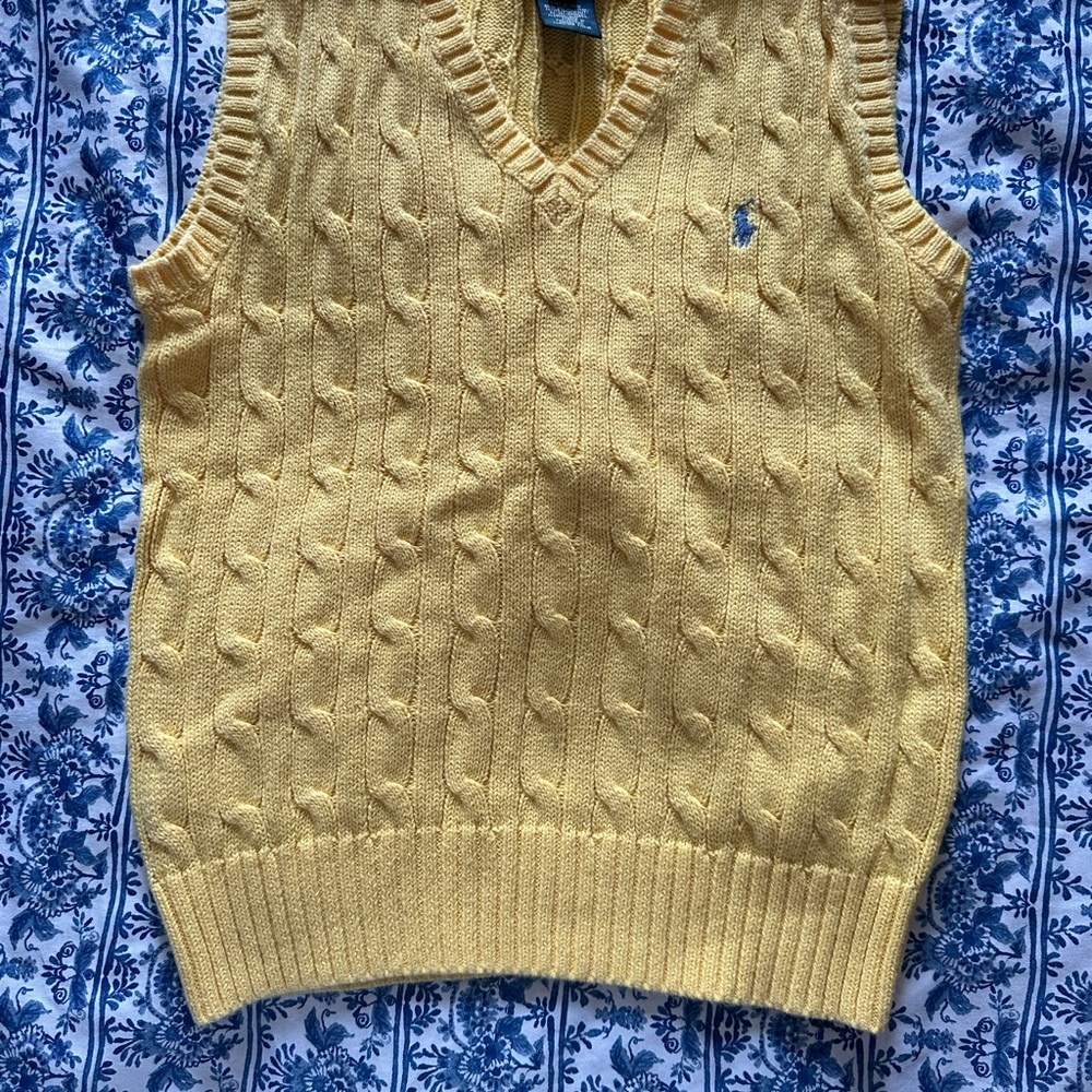 Polo by Ralph Lauren Yellow Sweater Vest